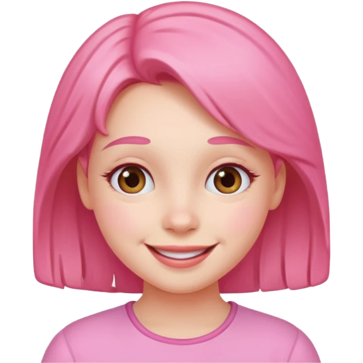 Pink girl emoji