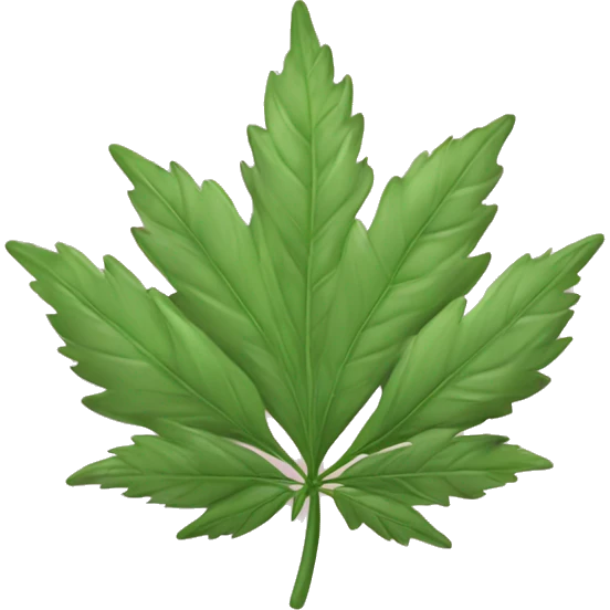 feuille de chanvre rose  emoji