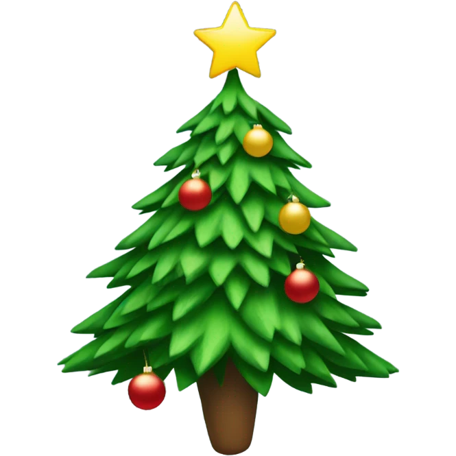 Christmas tree dancing emoji