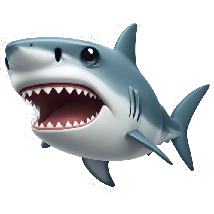 A shark crying emoji