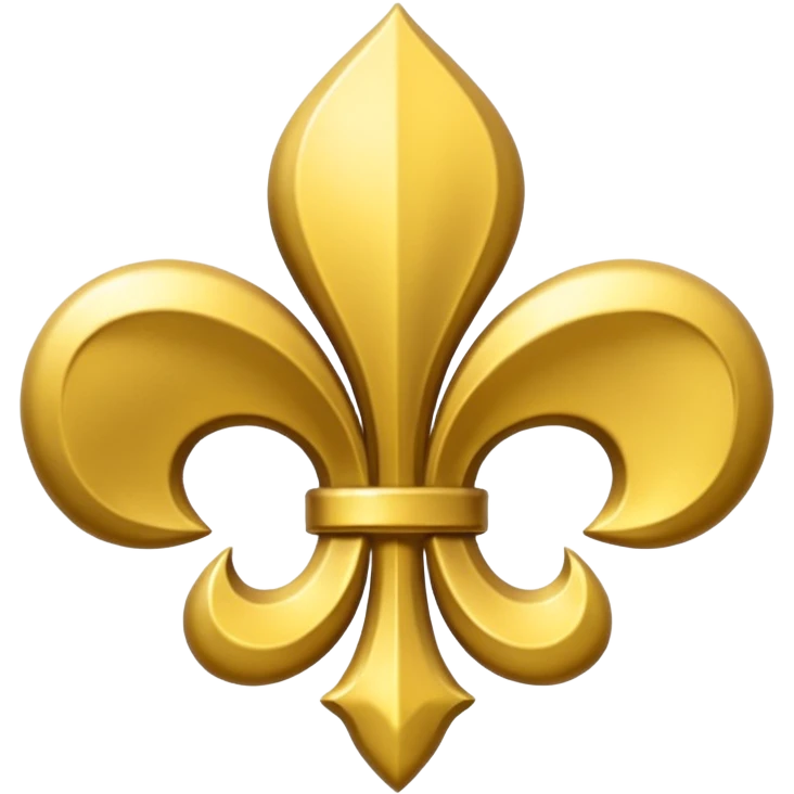 Flor de lis dourada emoji