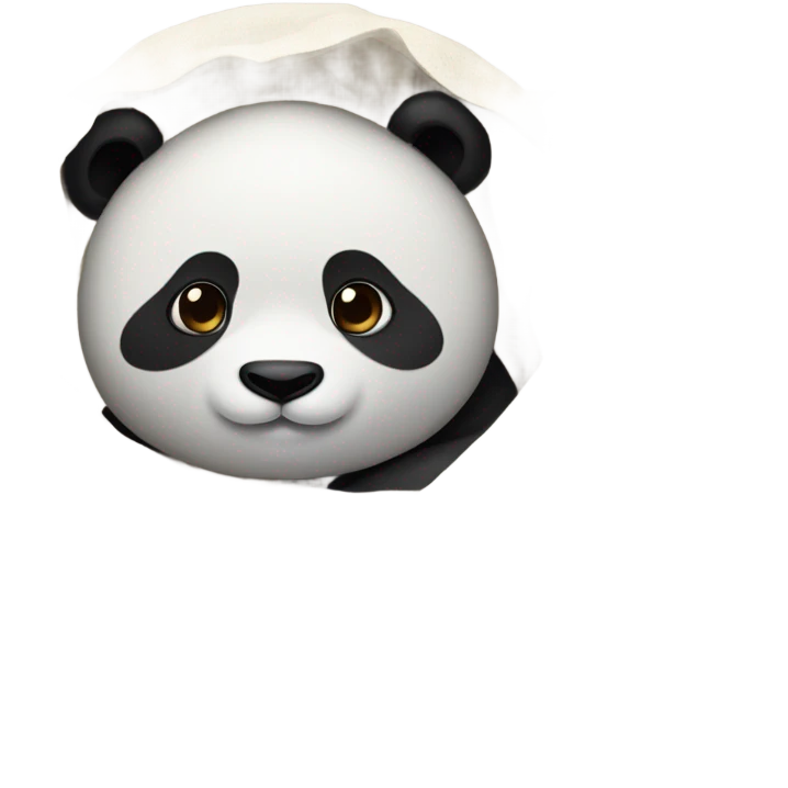 panda in a blanket emoji