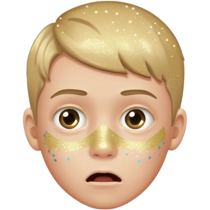 glitter panic boy emoji