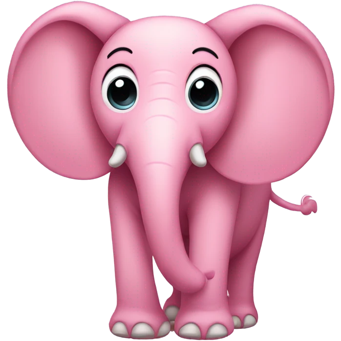 Pink elephant emoji