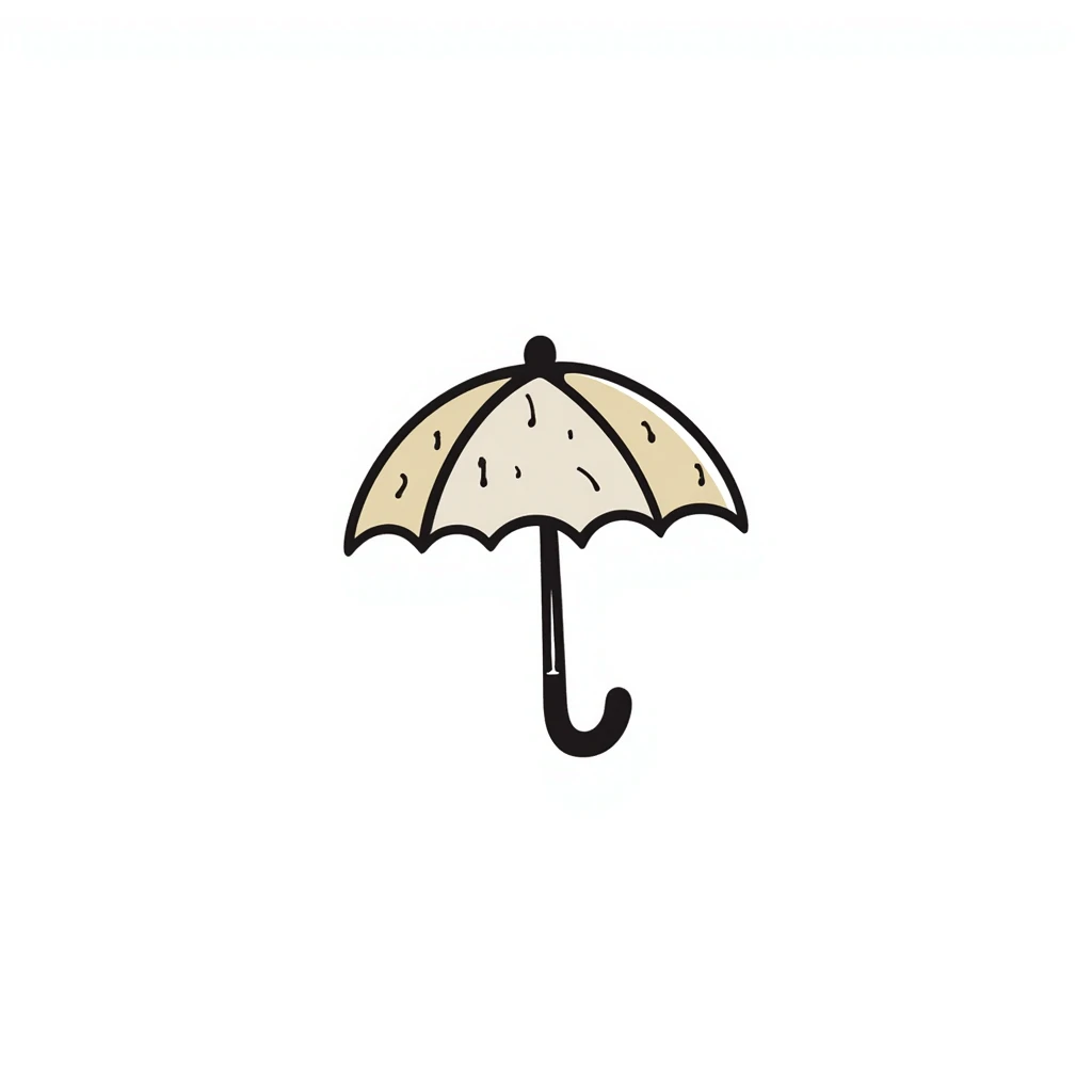 pastel umbrella emoji