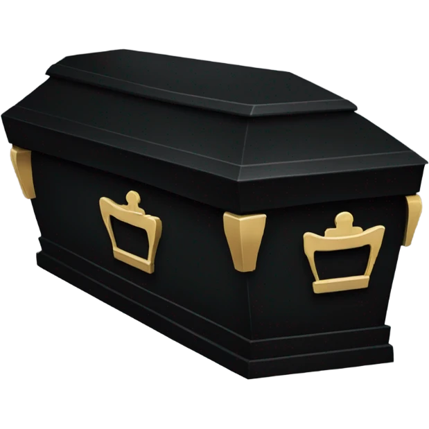 a black coffin emoji