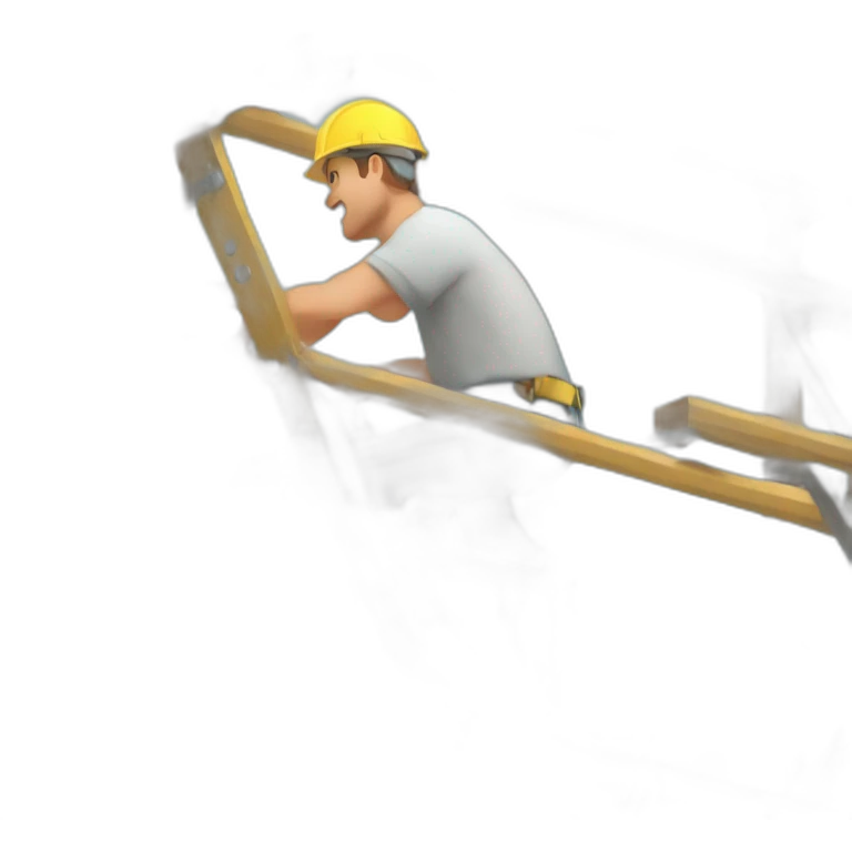 Developer grinding a scaffold emoji