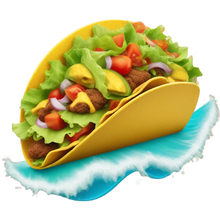 Tacos surfing  emoji