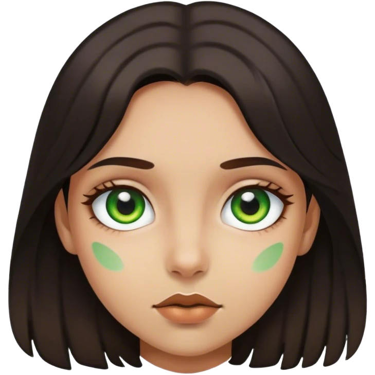 girl with heterochromia green and brown emoji