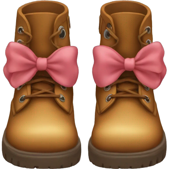 Boots with bow  emoji