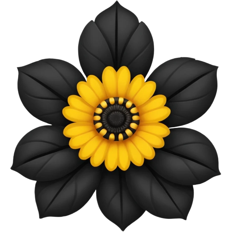 Black flower emoji emoji