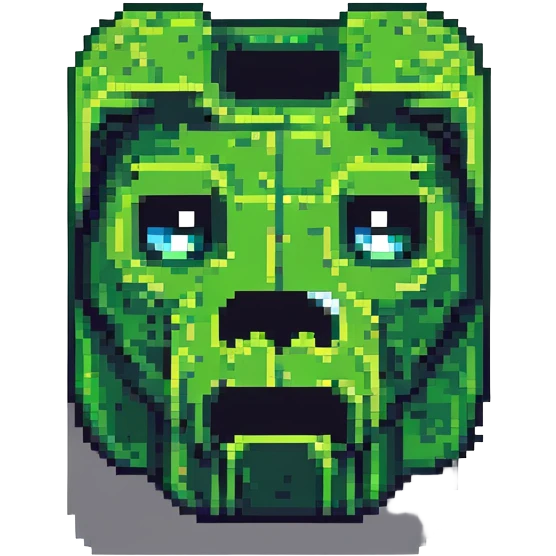 Minecraft creeper face emoji