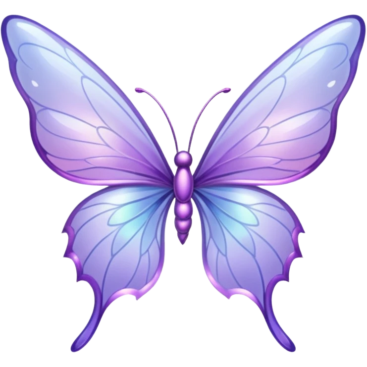 Lilac fairy wings emoji
