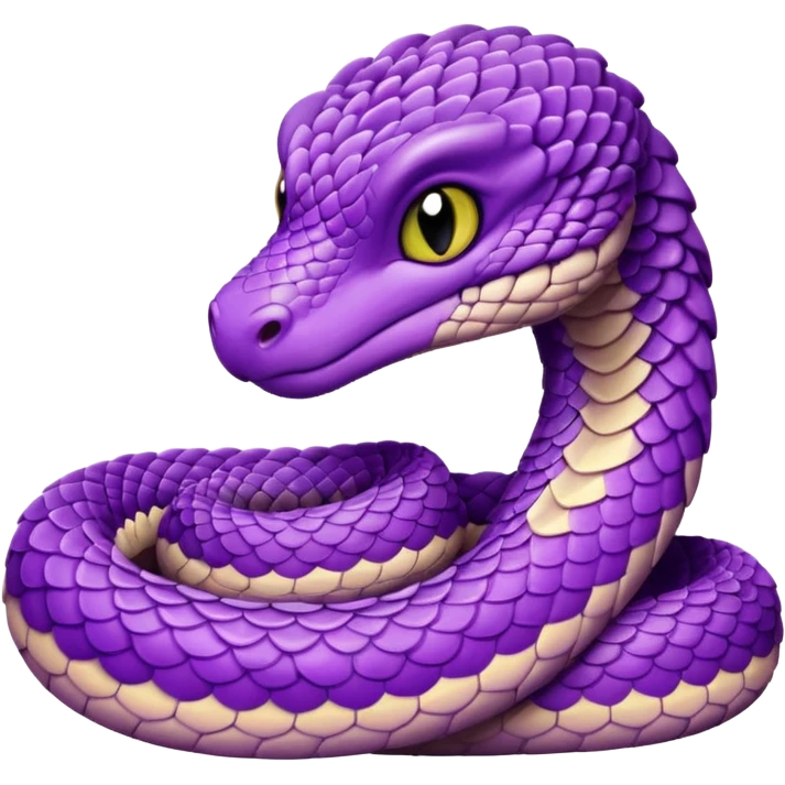 A very Sorry little purple cute viper emoji