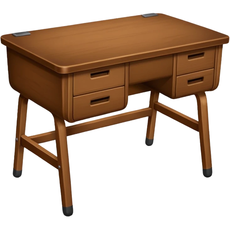 brown school desk emoji