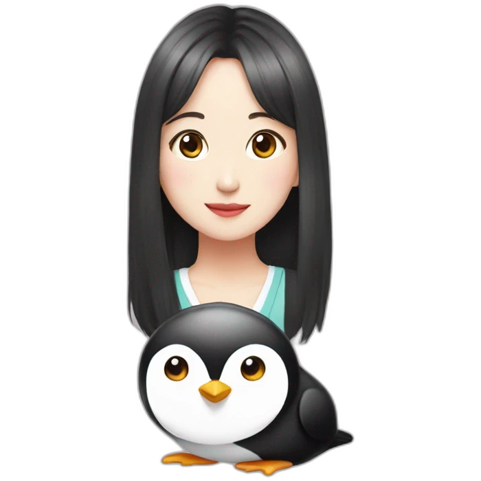 TWICE Mina with Penguin emoji