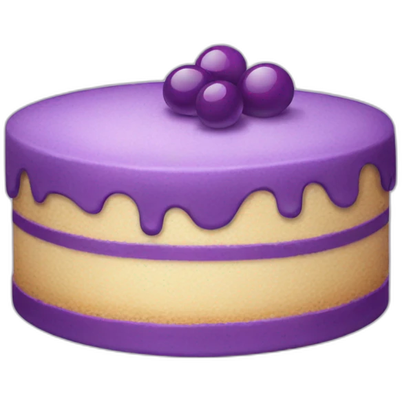 purple cake emoji