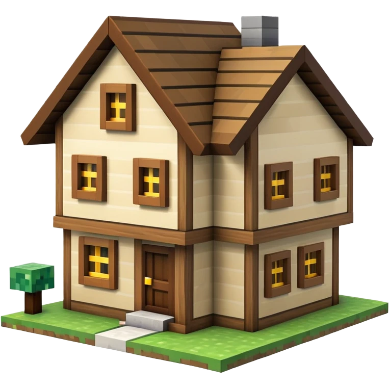 Minecraft house emoji