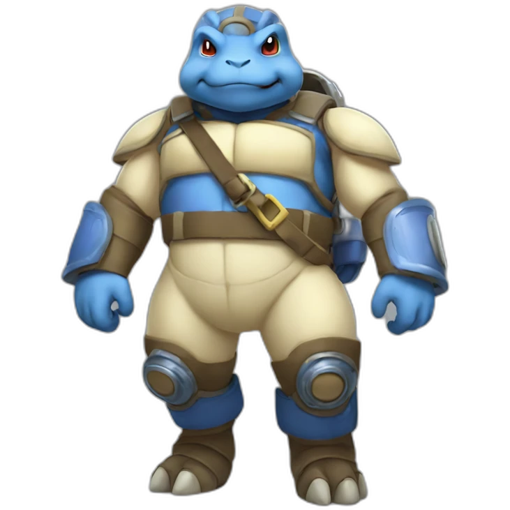 Blastoise fireman full body emoji