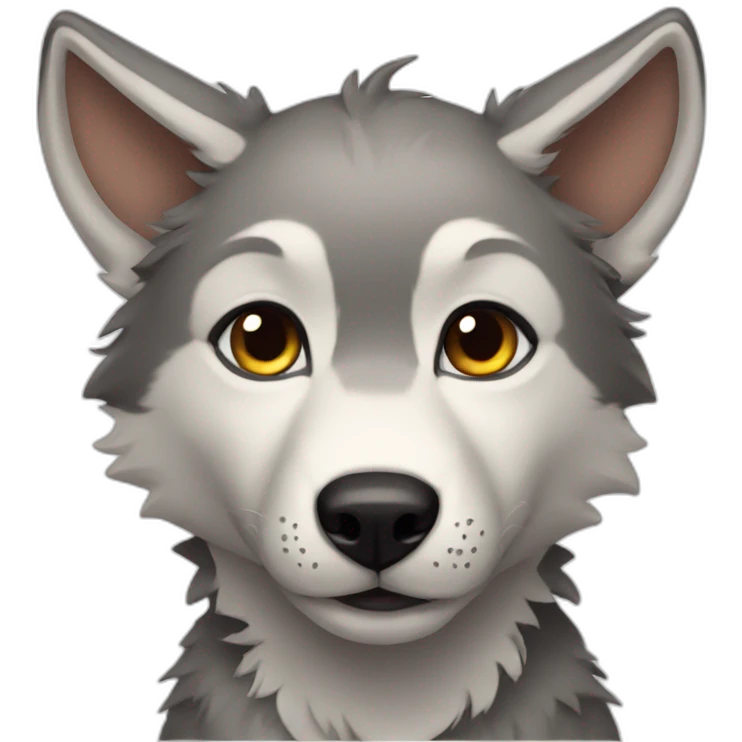Wolf pup emoji