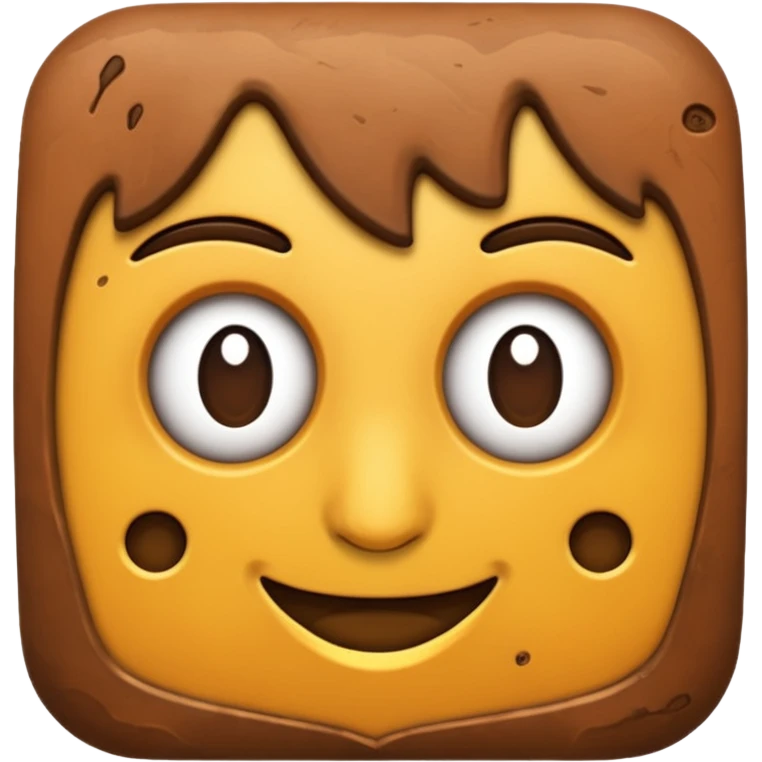 Crie um emoji da Terra na cor marrom  emoji