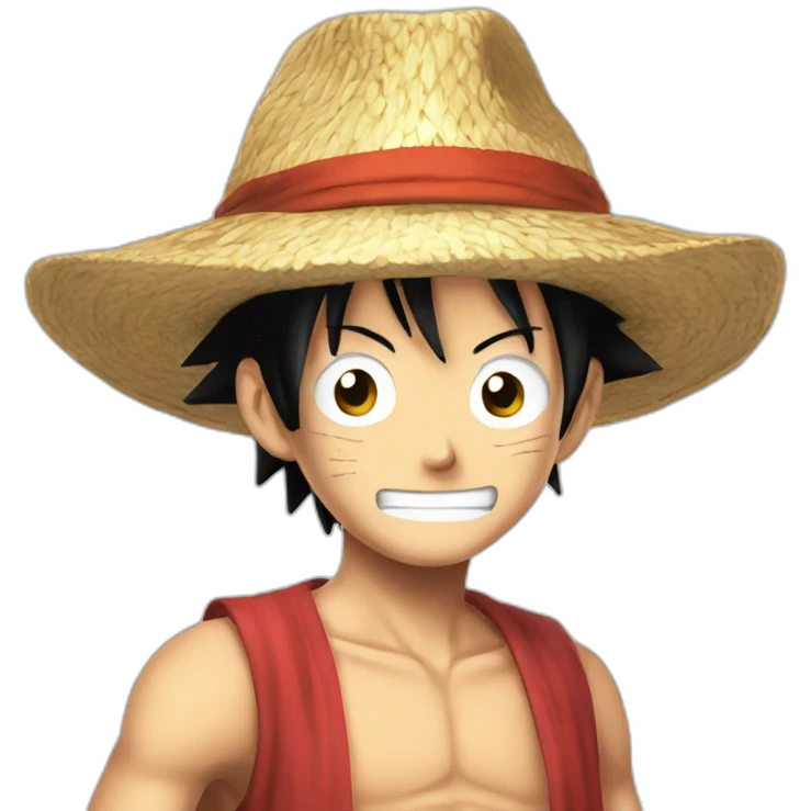 Luffy qui jucule emoji