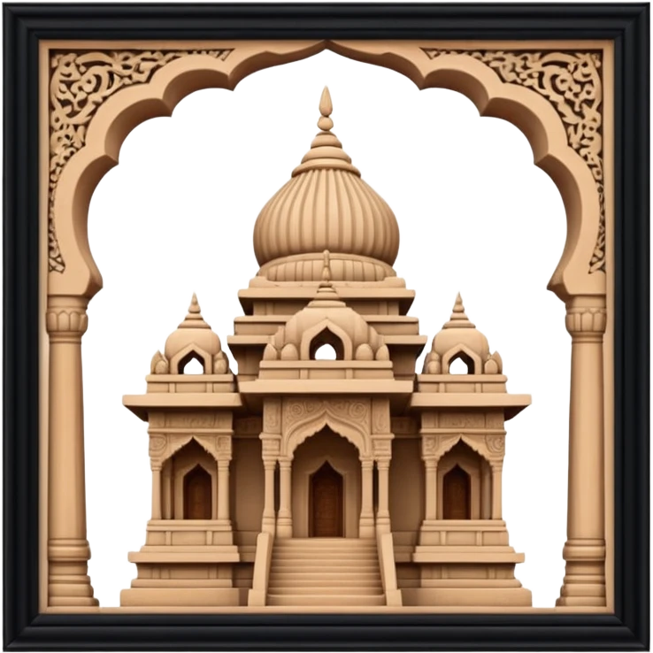 a shikhar ji temple situated in india emoji