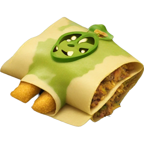 Green chili enchiladas emoji