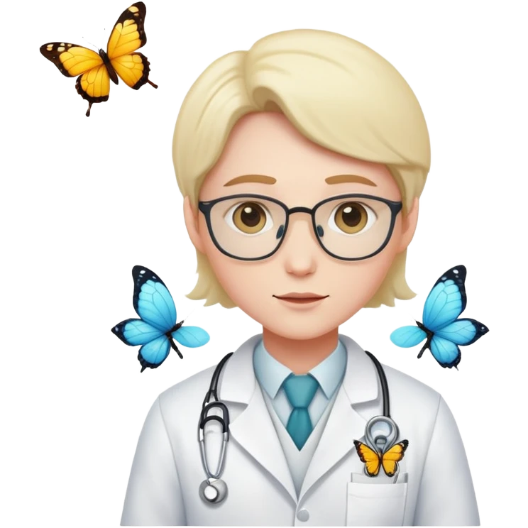 Butterfly doctor ￼ emoji