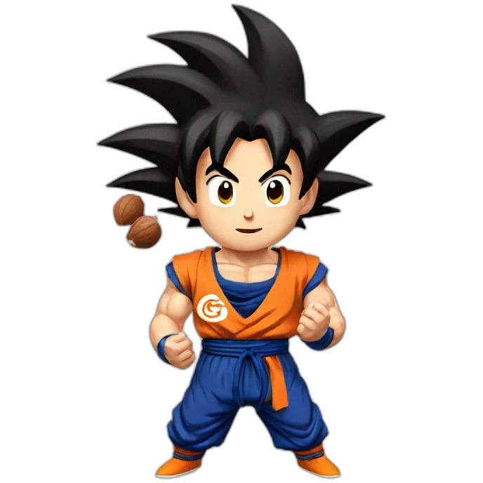 goku holding nuts emoji