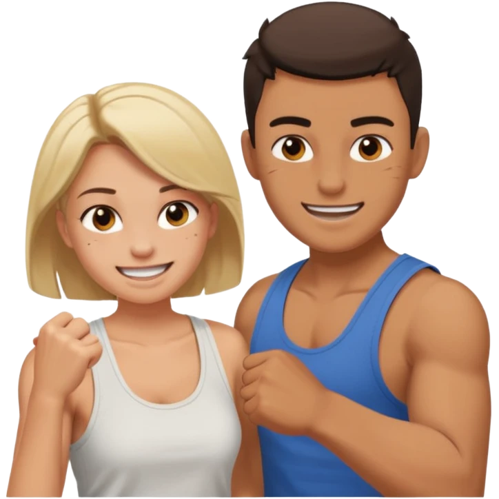 A girl beat his bf emoji