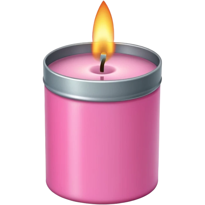 pink candle tin emoji