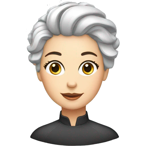 white barber lady doing haircut emoji