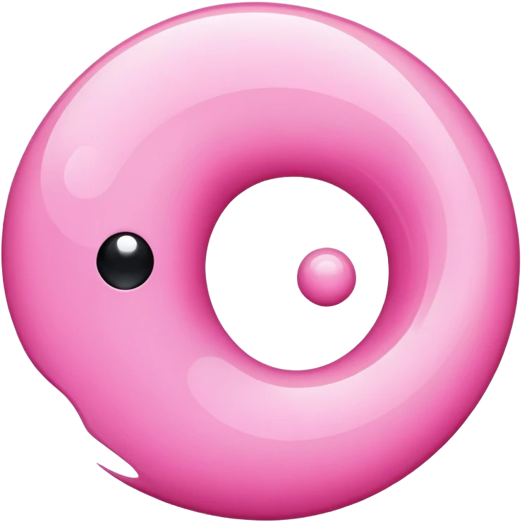 Pink yin & yang emoji