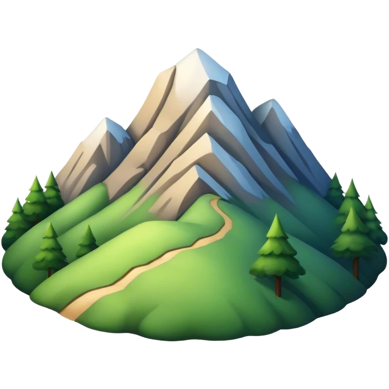  hill or mountain emoji