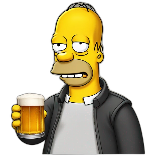 Homer-Simpson-Drink-Beer emoji