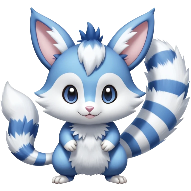 Shiny Pastel Furret-Meowstic-Zangoose-Hybrid (Full body) emoji