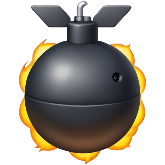 App icon depicting a bomb emoji