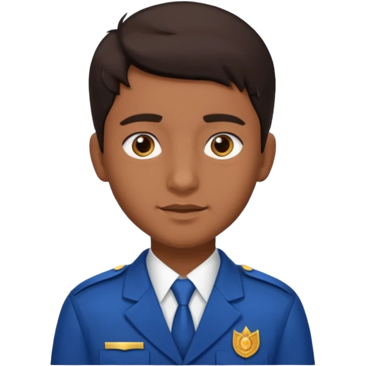 Indian male high school public school student, brown skin, dark hair emoji