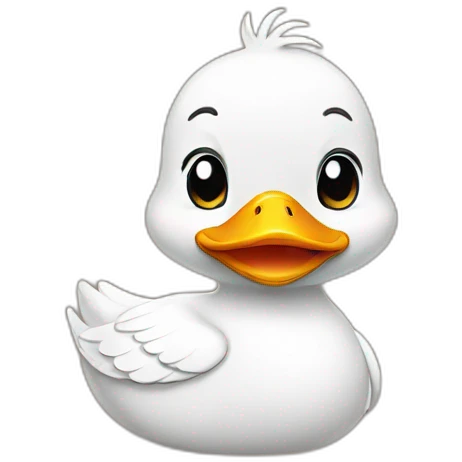 Cute duck with shirt emoji