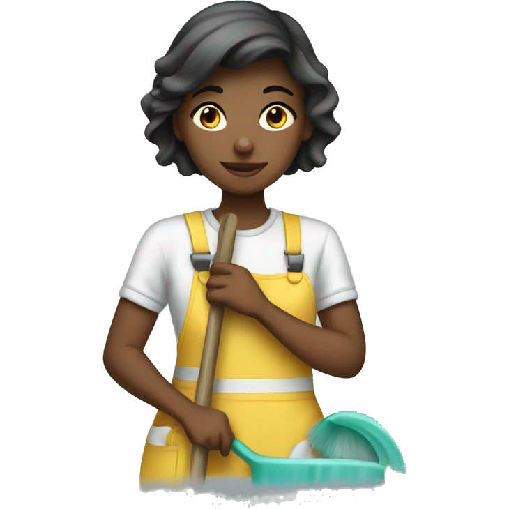 Girl cleaning emoji