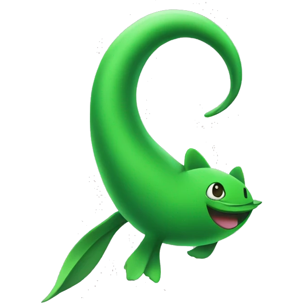 Detached Green tail emoji