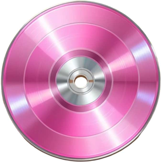 Pink music cd emoji