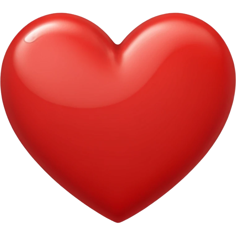Love heart in red color and center s letter only emoji