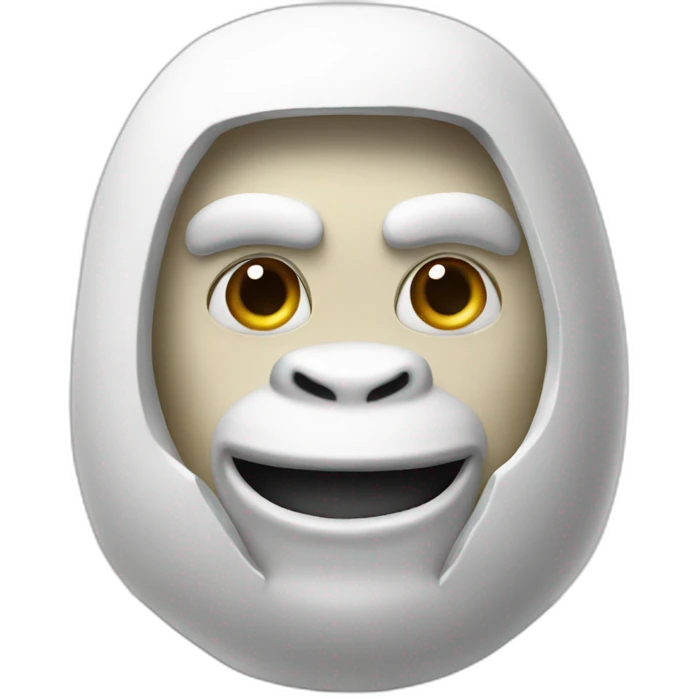 smile Burger man white gorilla emoji