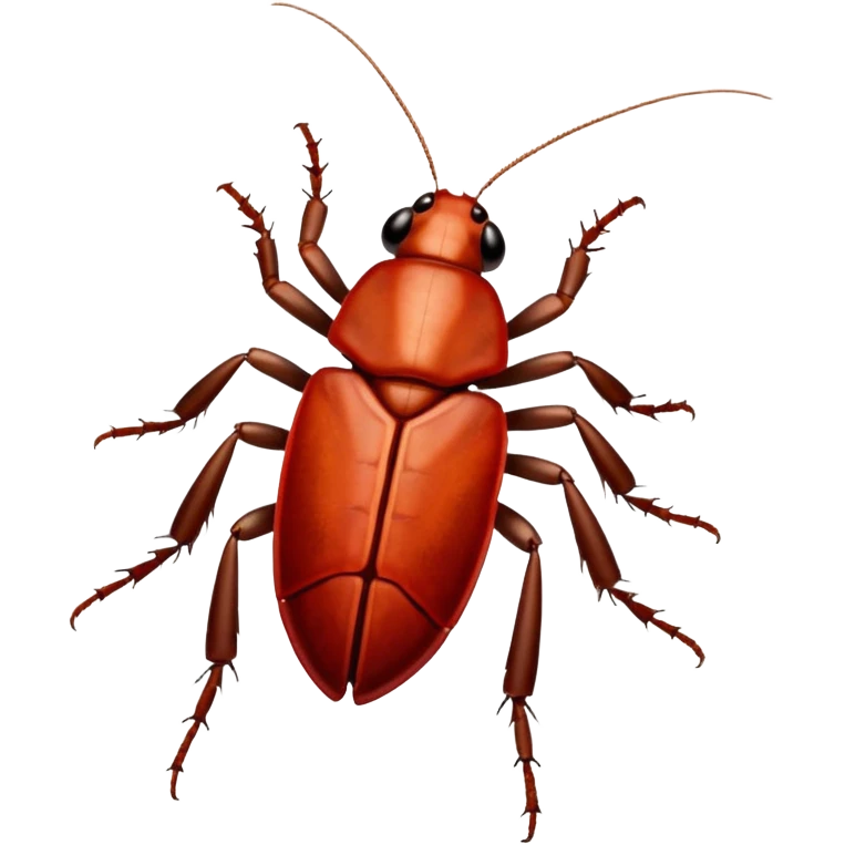 cockroach with "RED" written on its back emoji