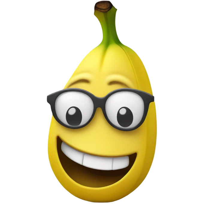 Banana virola sonriendo  emoji