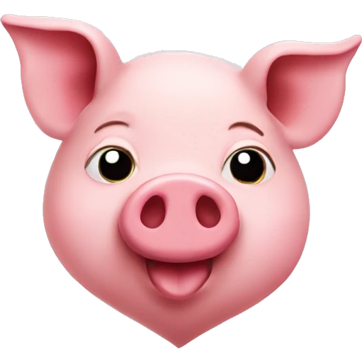 heart with a pig emoji