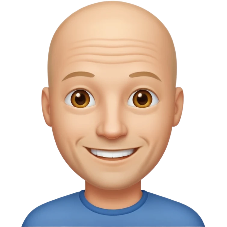 a bald man  emoji