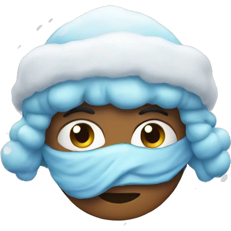 Snowing emoji